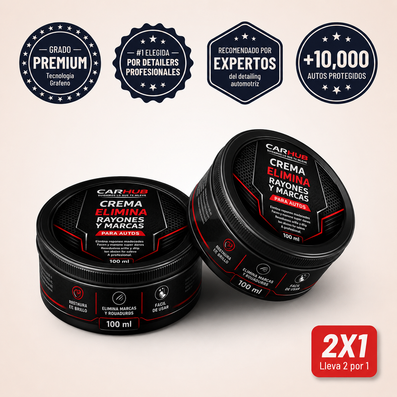2x1 en Crema Eliminá Rayones y Marcas + Aplicador GRATIS